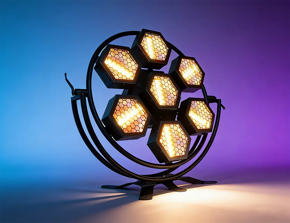 Die Merkmale des LED-Bühnenreflektorlichts.